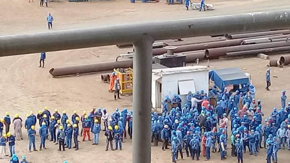 Obreros paran labores en Dragados Off Shore