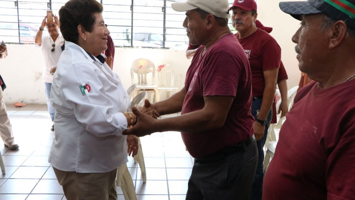 Trabajadores del Ayuntamiento de Tampico están con Magda Peraza