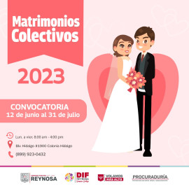 Último Día para Registro de la Campaña de Matrimonios Colectivos