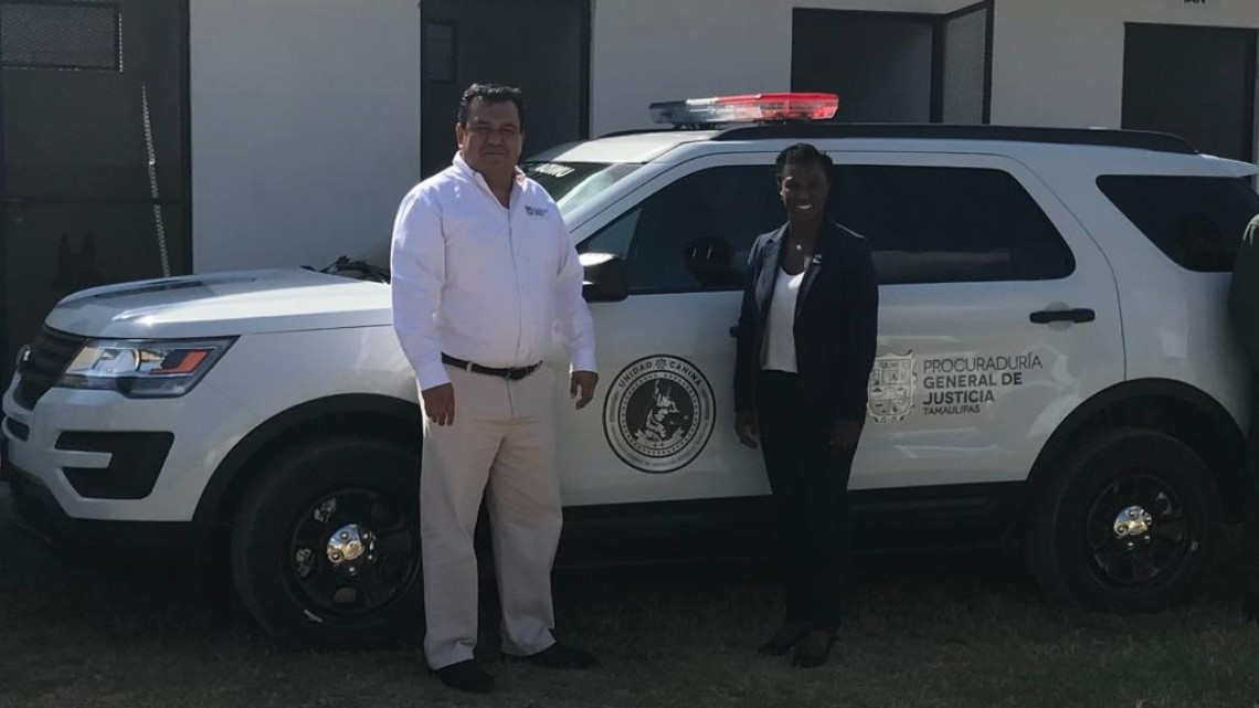 Visita cónsul de EU en Matamoros oficinas de la PGJETam