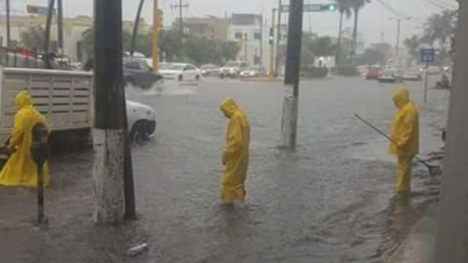 Daños por fuertes lluvias en Veracruz