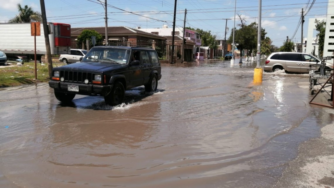 200 colonias afectadas, sin víctimas ni pérdidas materiales tras las fuertes lluvias en Matamoros: PC