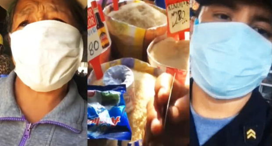 “Mírame a mí que yo soy tu hijo”, policía ayuda a anciana abandonada