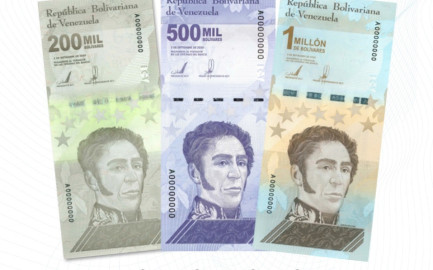 Venezuela lanza billete de un millón de bolívares