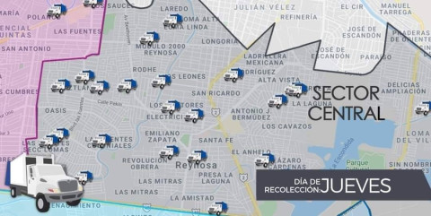 Jueves de recolección de basura para el Sector Central