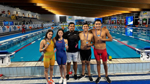 Con oro y plata, México retorna de Serie Mundial de Para Natación en Italia