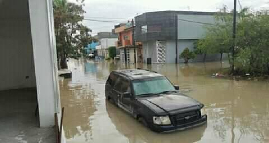 Permanecen inundadas 56 colonias en Reynosa 