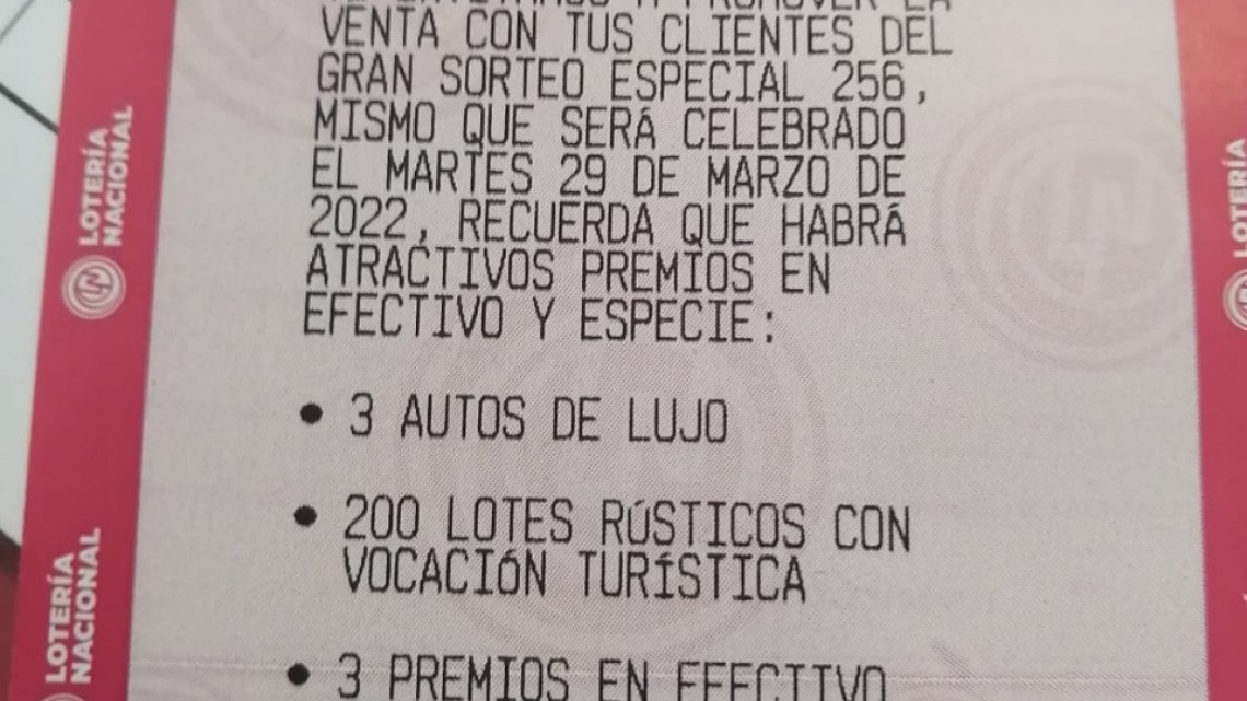 Poca demanda por el sorteo de la 4T de este martes 29 de marzo