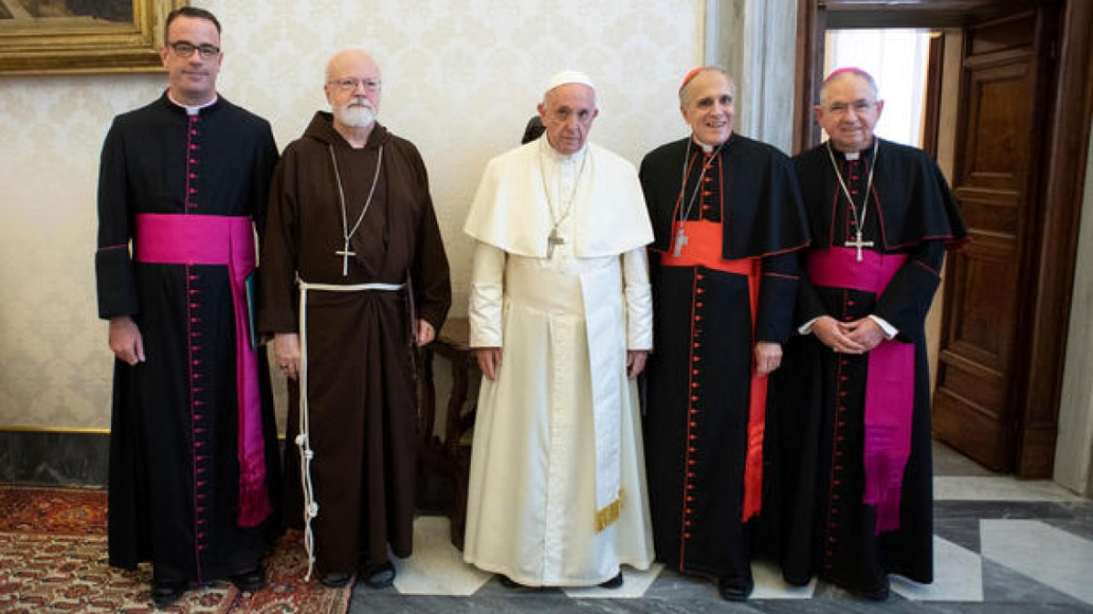 Papa recibe a cúpula de obispos de EU