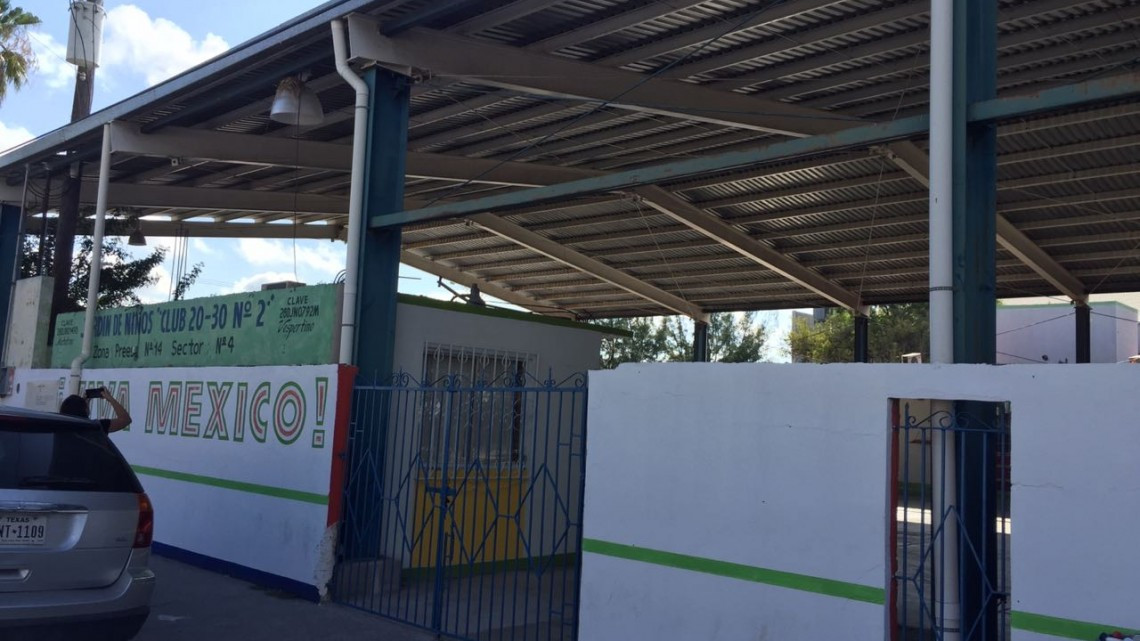 Explota transformador en jardín de niños en Matamoros