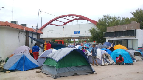 Protección Civil municipal no interviene en el campamento de migrantes del Puente Nuevo