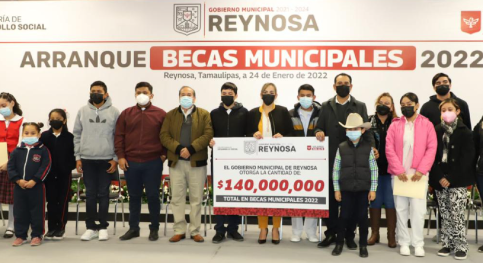 Arranca en Reynosa Programa de Becas Municipales por 140 MDP