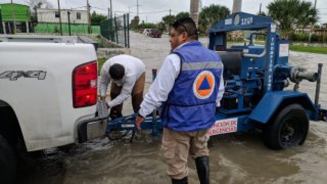Continúan esfuerzos para apoyar a sectores afectados por lluvias en Tamaulipas