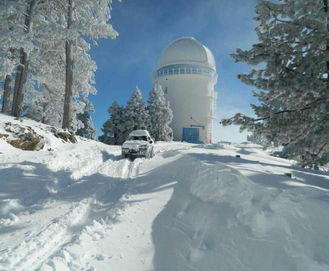 Se registra nevada en Sonora