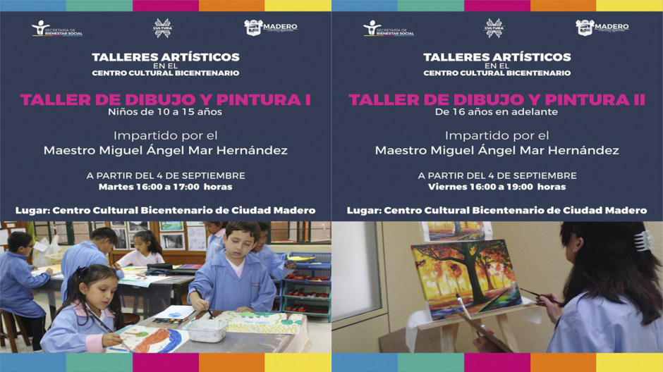 Centro Cultural abre taller de dibujo y pintura