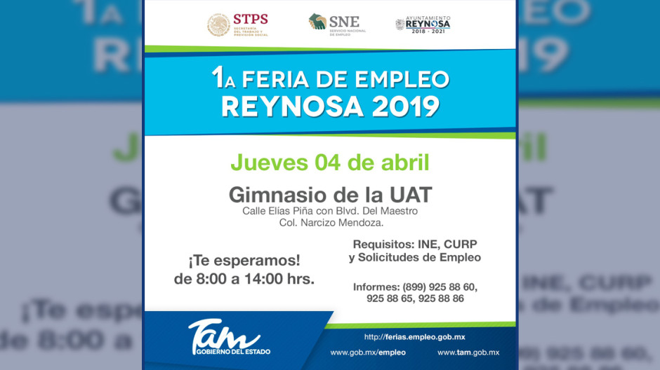 Se realizará la Primera Feria del Empleo del 2019