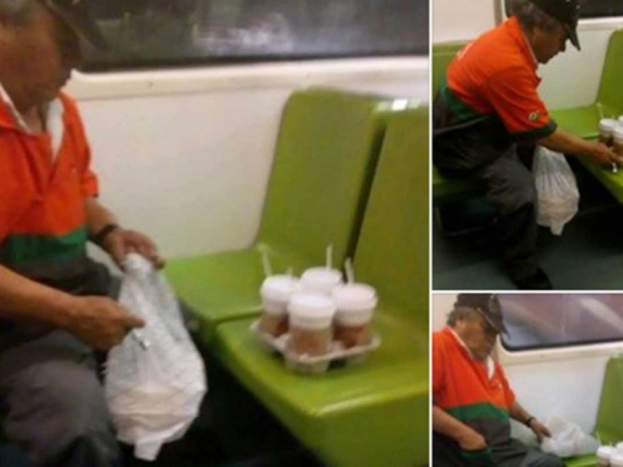 Hombre llora porque no le alcanzó para comprar un café