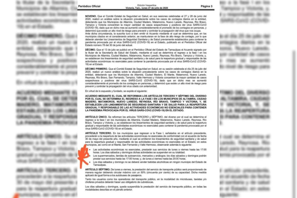 Se extiende ley seca y negocios no esenciales vuelven a cerrar los fines de semana 