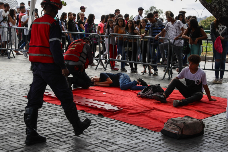 Concierto fallido en Caracas deja un muerto y 20 heridos