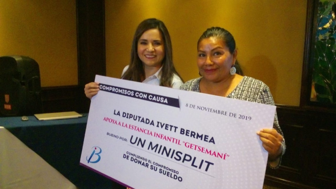 Cumple diputada y dona su primer mes de sueldo