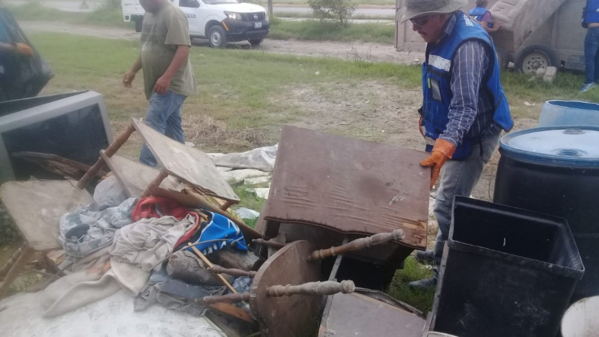 Municipio descacharriza colonia Las Delicias