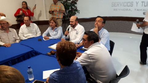 Candidatos del PAN dialogan con comerciantes de Reynosa