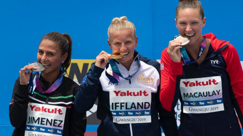 Adriana Jiménez consigue plata en Campeonatos Mundiales de Natación