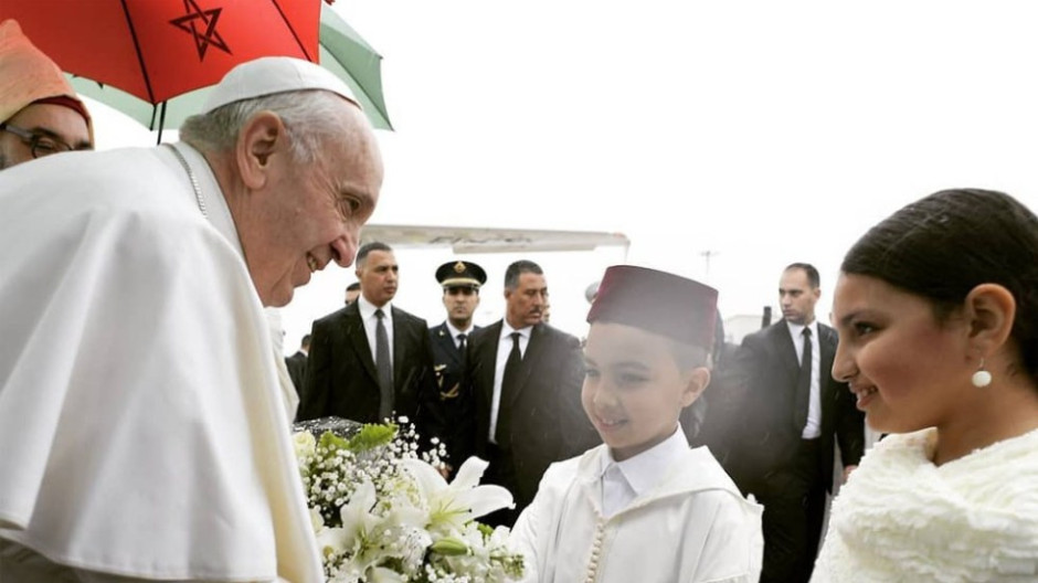 El papa Francisco llega a Marruecos