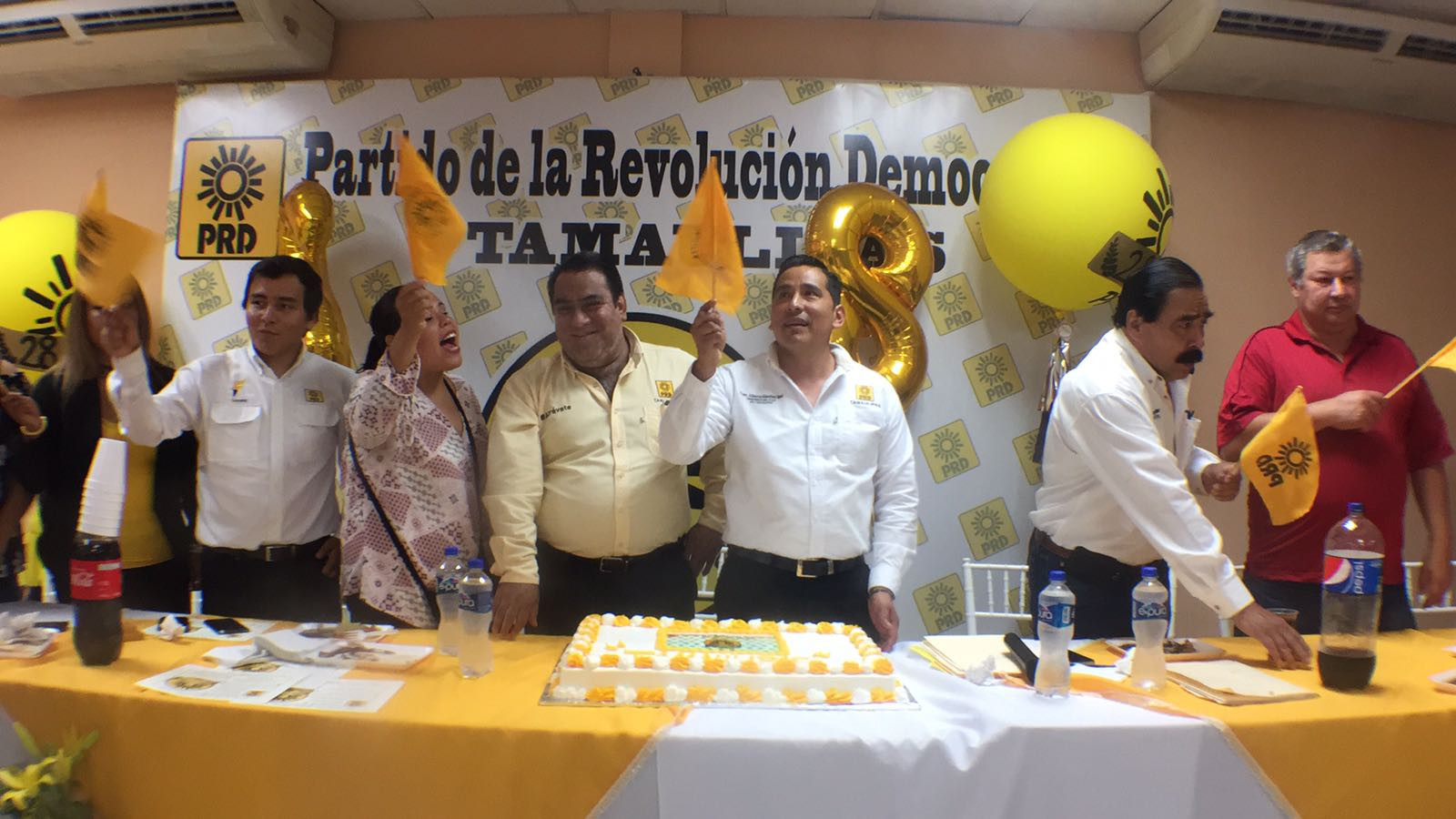 Celebra PRD su 28 aniversario en Ciudad Madero
