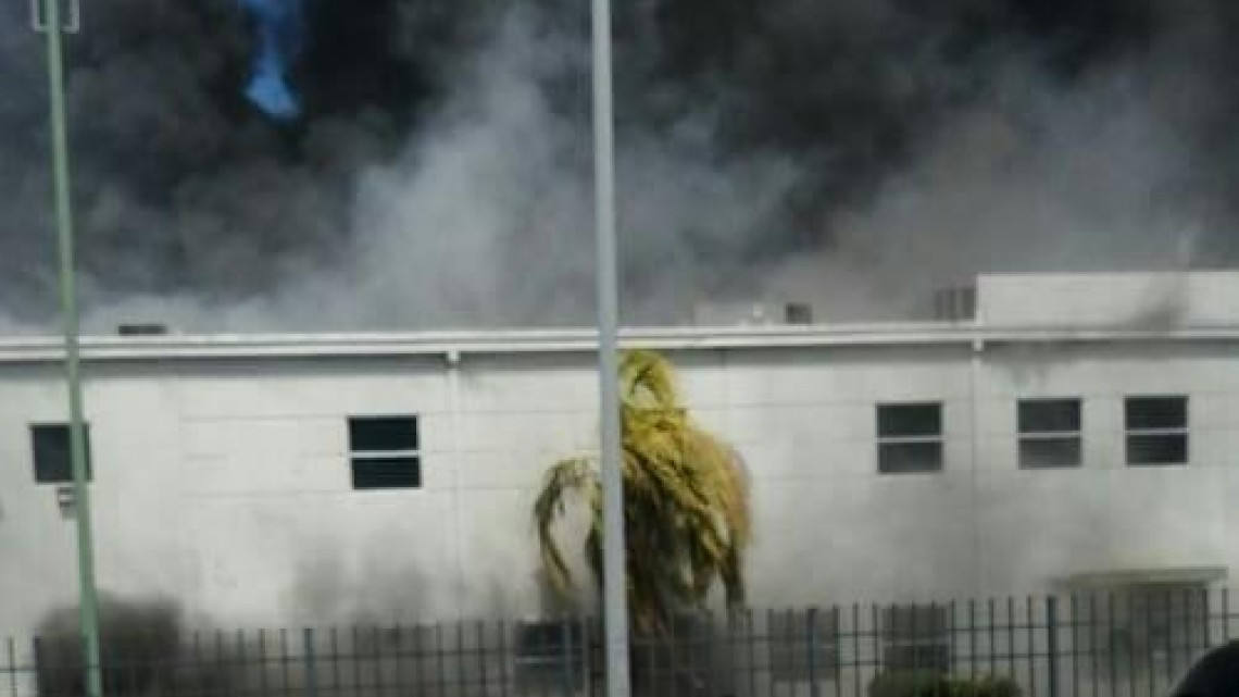Se incendia maquiladora en Parque Villa Florida
