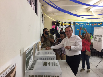 Sorprende a Serapio participación de los ciudadanos en las casillas