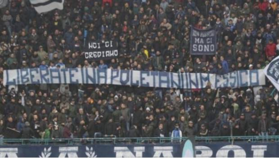 Afición del Napoli pide liberar a italianos desaparecidos en Jalisco