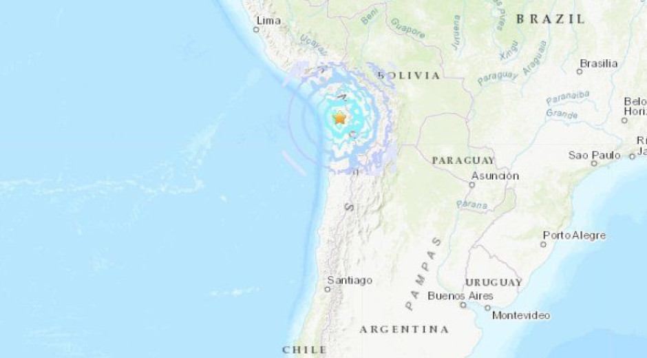 Sismo de magnitud 5.2 sacude el centro de Chile