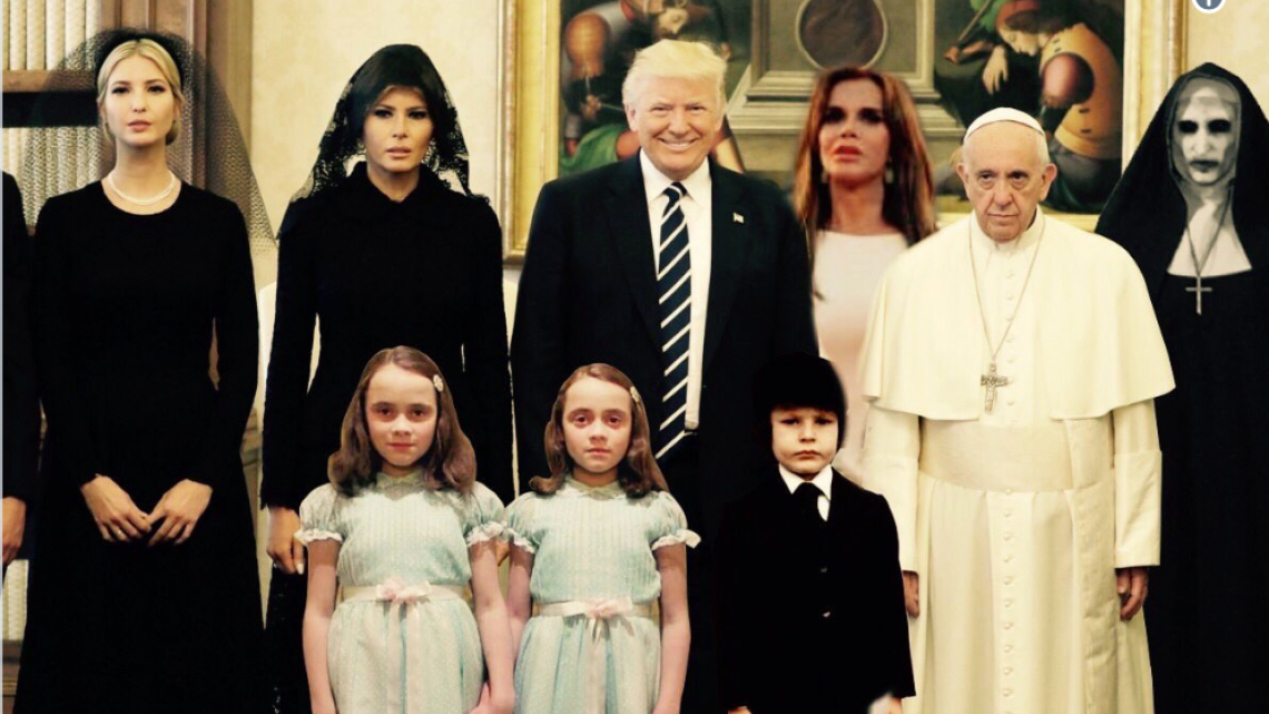 La visita de los Trump al Papa en memes