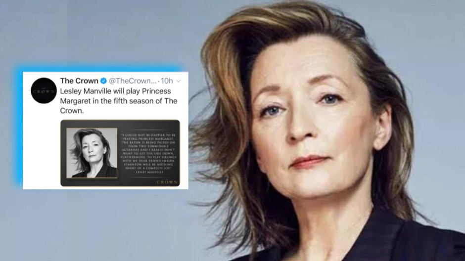 Lesley Manville será la princesa Margarita en la última temporada de “The Crown”