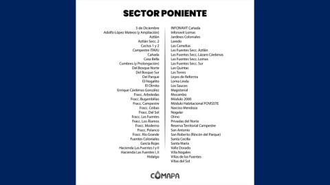 Advierte Comapa por afectaciones en el suministro de agua por la tormenta en Reynosa 
