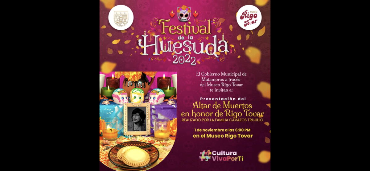 Invita Gobierno de Matamoros a desfile de “La Huesuda” y al altar dedicado a Rigo Tovar, este 1 de Noviembre