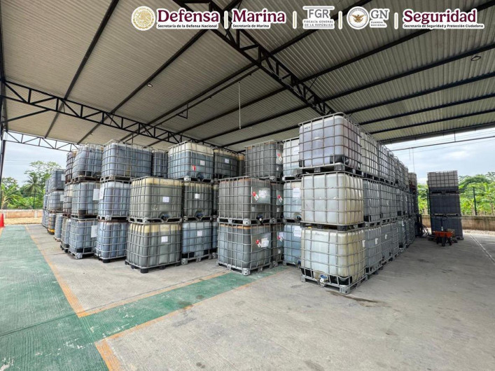 Aseguran más de 880 mil litros de hidrocarburo ilegal en Tabasco