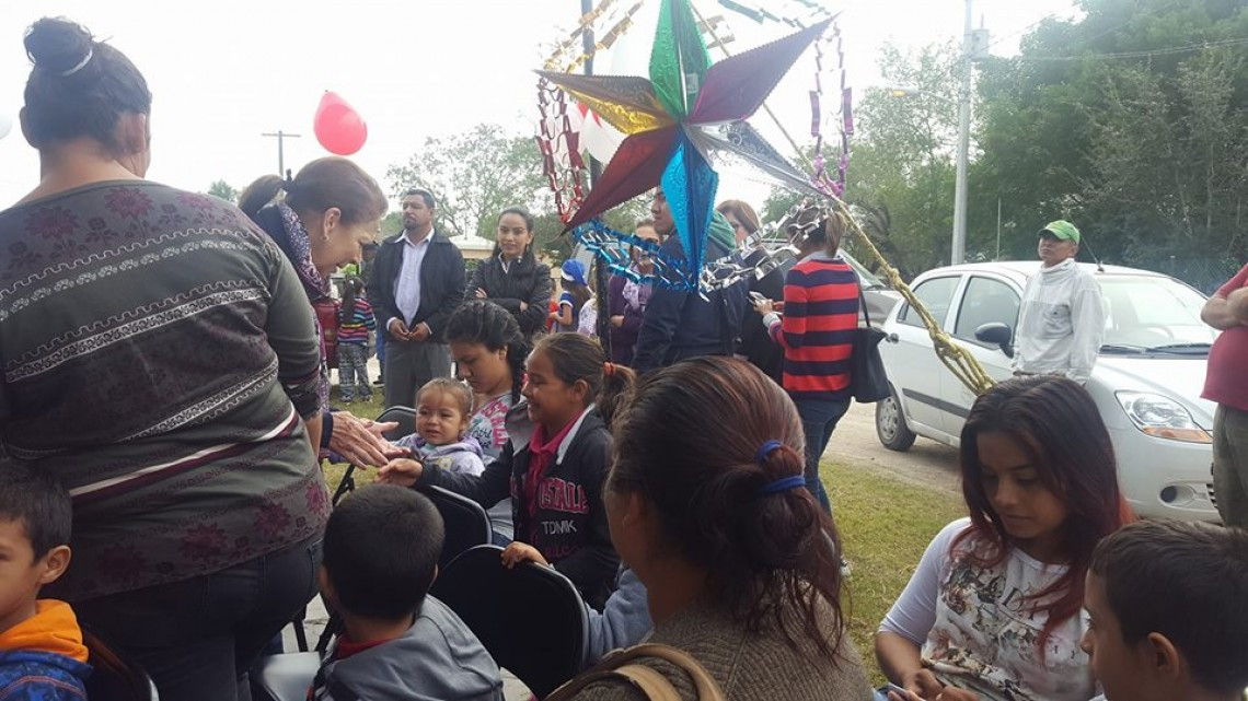 Asiste presidenta de DIF Matamoros como invitada a posada navideña