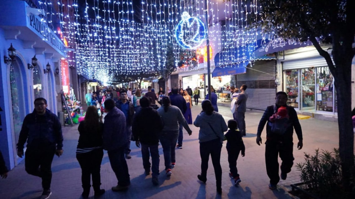 Disfrutan reynosenses pista Reynosa Sobre Hielo y Árbol Navideño