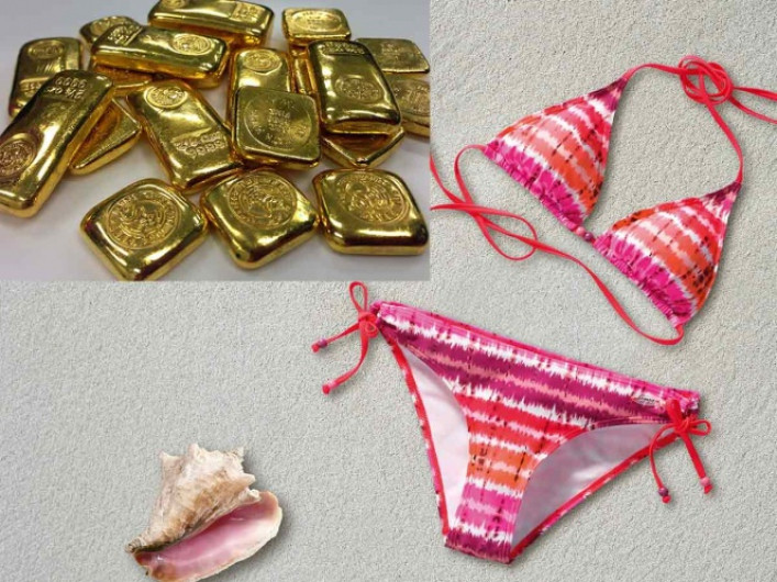Lingotes de oro, ¿a cambio de un traje de baño?