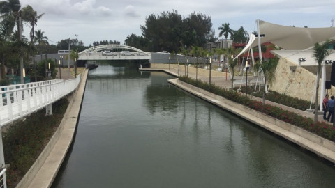 Inaugura Gobernador de Tamaulipas el canal de la Cortadura