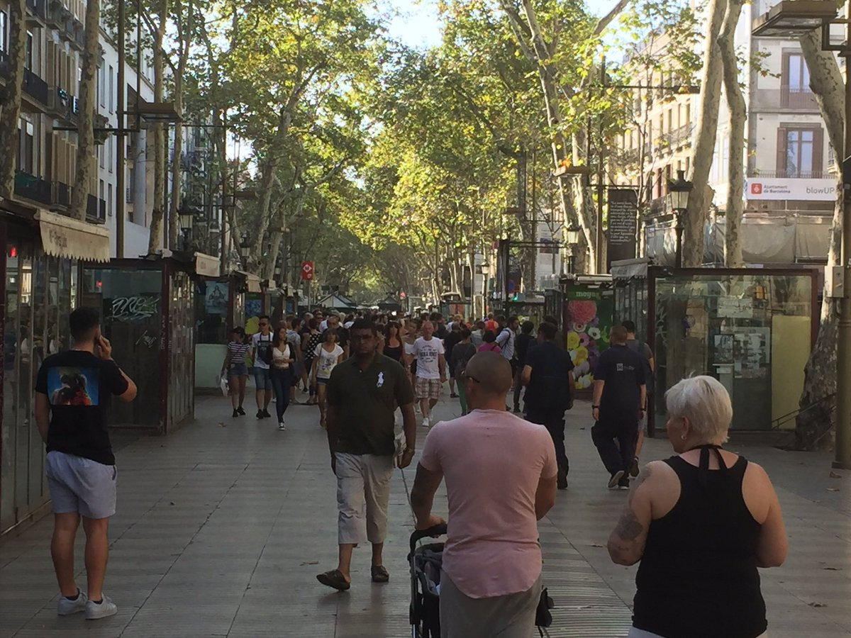 Las Ramblas vuelven a recuperar la normalidad