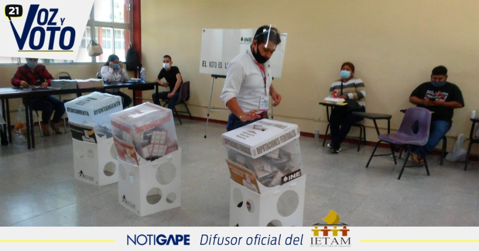 Cierran casillas en Tamaulipas
