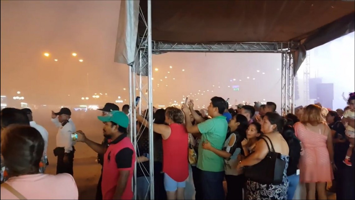 Pirotecnia falla en Expomex y quema a algunos asistentes