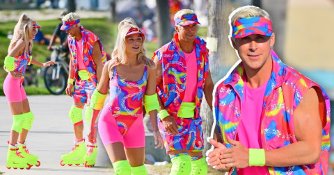 Filtran nuevas imágenes de Margot Robbie y Ryan Gosling en rodaje de 'Barbie'