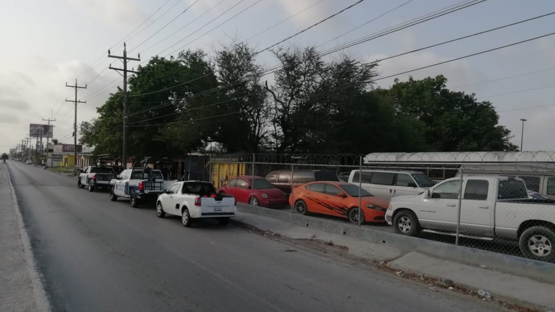 Policía Estatal realiza operativo en contra de taxis y peseras en Matamoros