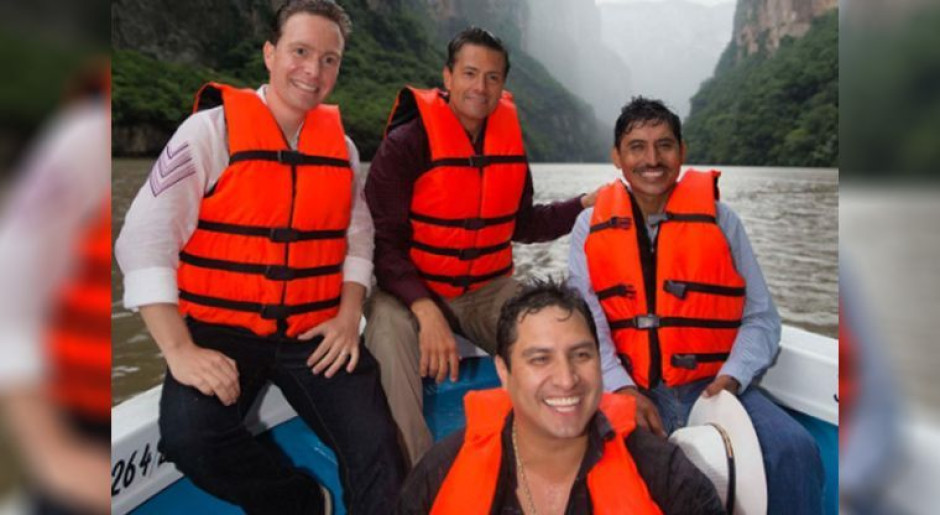 Elimna EPN foto con Julión Álvarez en Instagram