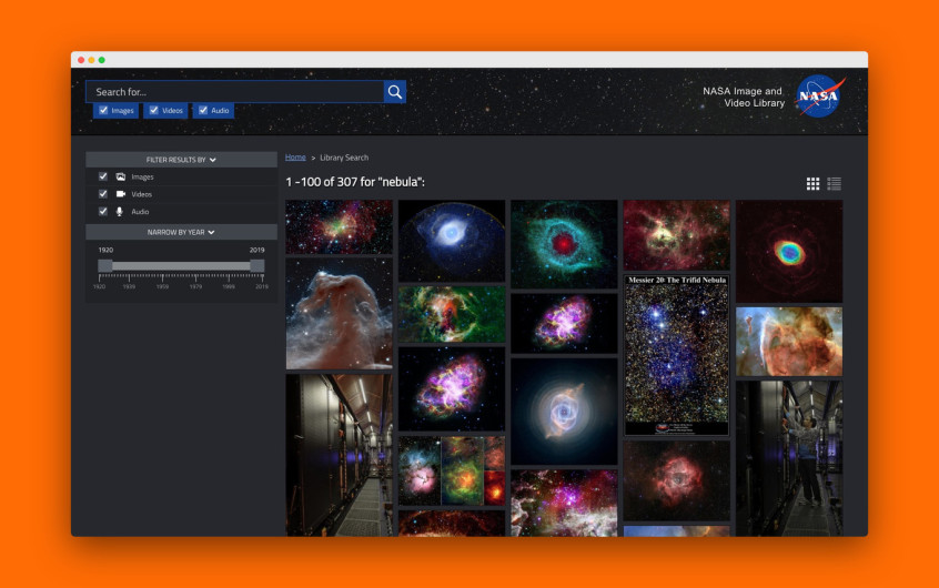 La NASA presenta sus miles de archivos