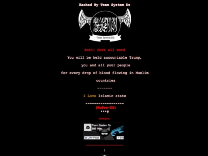 Hackean páginas web de Estados Unidos